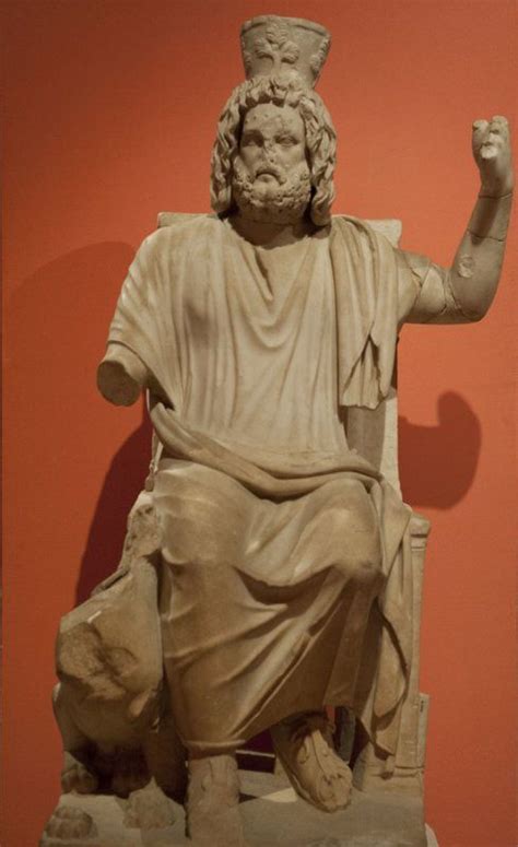 Jupiter Zeus Serapis Roman Statue Marble 2nd Century Ad Antalya