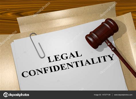 Imágenes Confidencialidad Confidencialidad Legal Concepto Legal