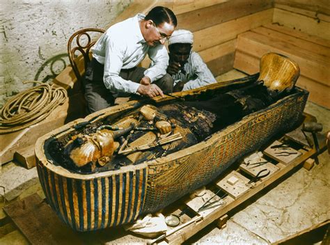 The Opening Of King Tuts Tomb Shown In Stunning Colorized Photos