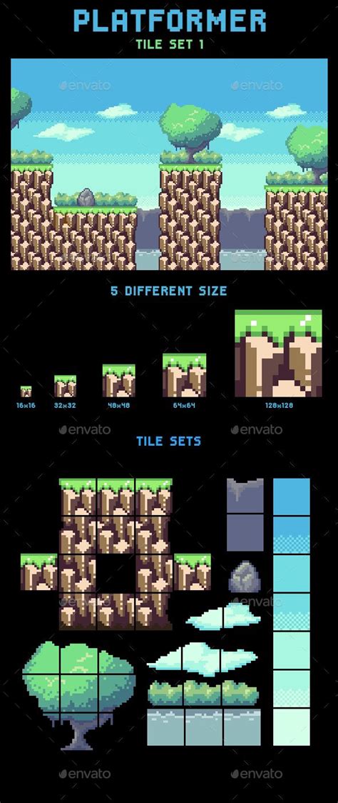 Get more free graphics for your game every month! 445 best Royalty Free Game Tilesets - Game Assets images ...