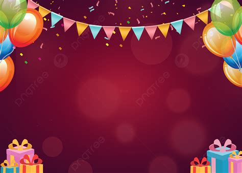 Cartoon Balloon Birthday Background Pc Wallpaper Birthday Cartoon