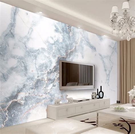Simple Luxury Modern Striped Marble Textured Wallpaper For Walls Living