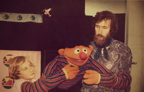 Jim Henson And His Son Brian Henson With Ernie The Muppet Show Jim