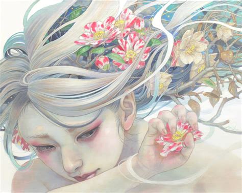 Japanese Artist Merges Women And Nature In Stunning Oil Paintings