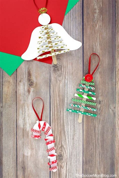 Paper Straw Christmas Ornaments 3 Designs The Soccer Mom Blog