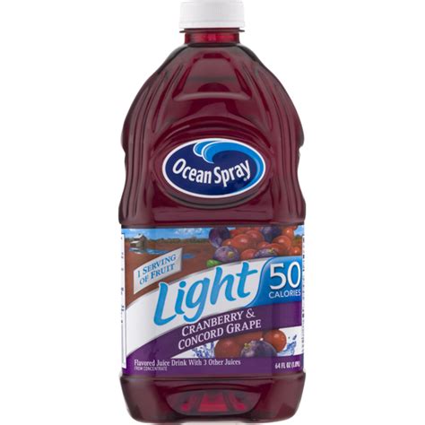 Ocean Spray Juice Drink Lite Cranberry And Concord Grape 64 Fl Oz