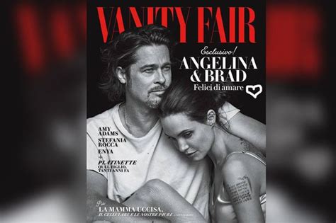 Brad Pitt And Angelina Jolie Share Intimate Embrace As They Pose For Vanity Fair Portrait
