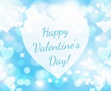 Beautiful Blue Valentine's Day Illustration Vector Art & Graphics ...