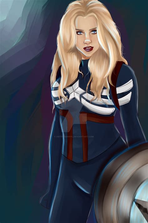 female captain america by artbydannyl on deviantart