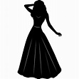 Women Dress Silhouette Clip Art – Fashion dresses