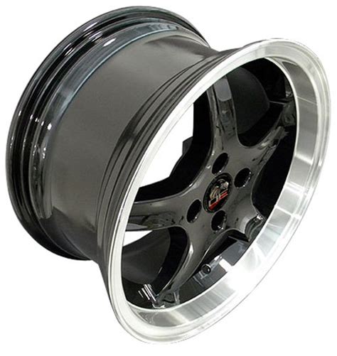 17 Fits Ford Mustang 4 Lug Cobra R Wheel Black 17x9 Mustang Depot