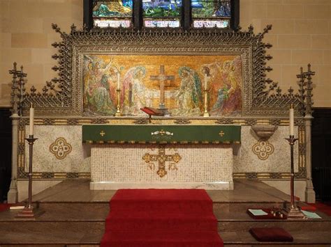 Worcester Massachusetts St Matthews Episcopal Church Altar And
