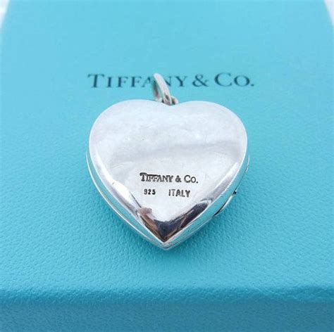 Authentic Tiffany And Co Large Heart Locket Sterling Silver Etsy