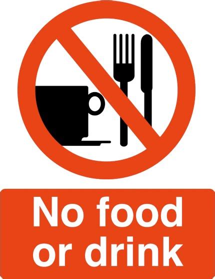 No Food Or Drink Please