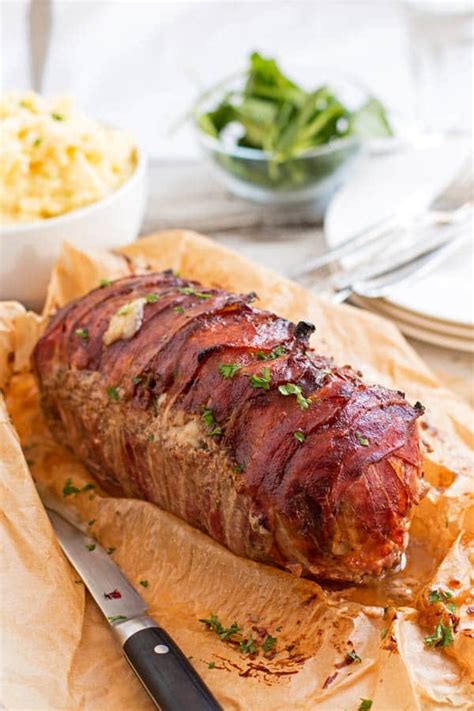 Wrap each loaf with 3 pieces of the halved bacon. Mozzarella Stuffed Bacon Wrapped Meatloaf Recipe