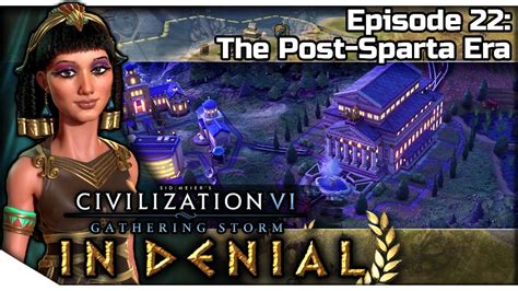 civilization vi — in denial 22 ptolemaic cleopatra modded gameplay the post sparta era youtube