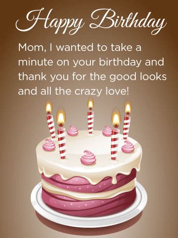 Today we share a new cake decoration : Thanks Mom! Birthday Cake Card | Birthday & Greeting Cards ...