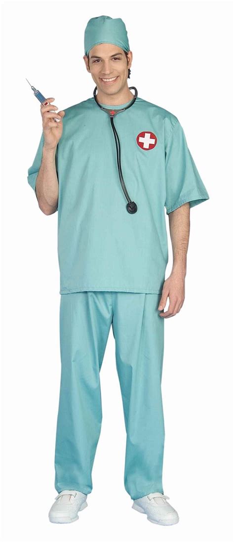 Adult Surgical Scrub Unisex Doctor Costume 35 99 The Costume Land