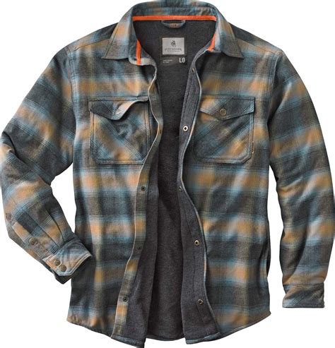 Legendary Whitetails Mens Archer Thermal Lined Flannel Shirt Jacket