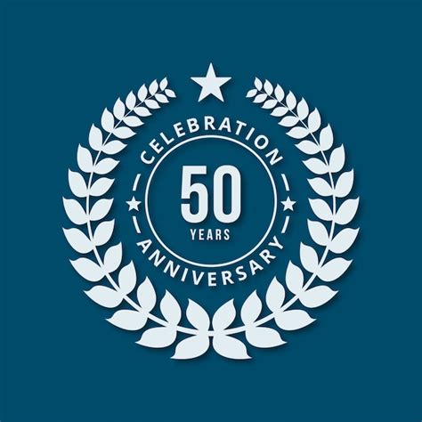 Premium Vector 50 Years Anniversary Celebrations Typographic Design