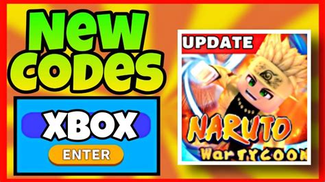 Xbox Update All New Codes Naruto War Tycoon Roblox Naruto War