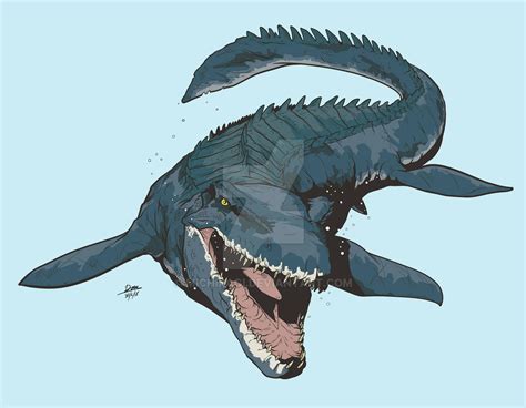 Mosasaur Fallen Kingdom By Michiragi On Deviantart