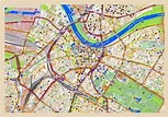 Large map of Dresden city with other marks | Dresden | Germany | Europe ...