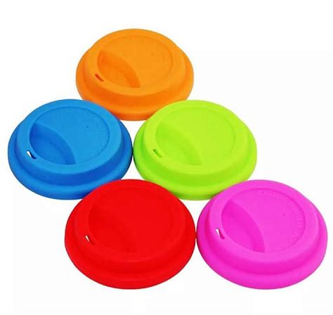 2020 9cm Silicone Cup Lids Anti Dust Spill Proof Food Grade Silicone