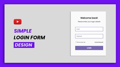 Simple Login Form Design Html And Css Rustcode