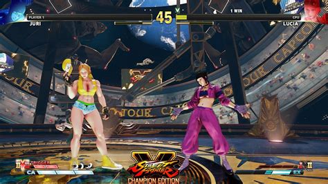 Street Fighter V Ce Juri Vs Lucia Pc Mod Youtube