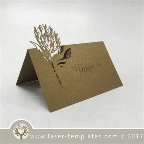 Laser Cut Wedding Place Name Card Template Download Design Laser