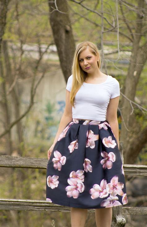 Floral Midi Skirt Rachel S Lookbook