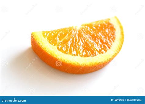 Half Slice Of An Orange Stock Photo Image Of Slice Isolated 15298120