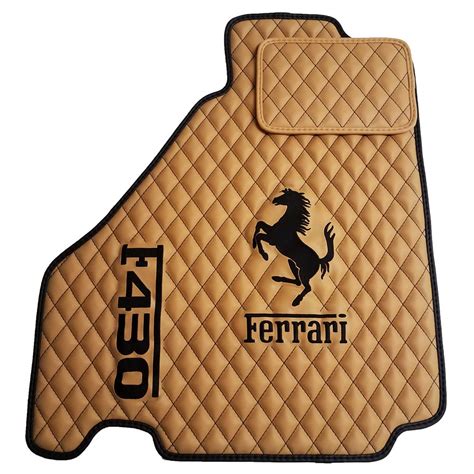 Ferrari F360 And F430 Diamond Stitch Eco Leather Floor Mat J Scuderia