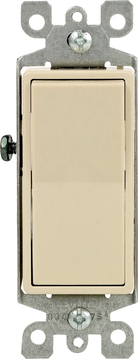 Buy Leviton Decora Commercial Grade Rocker Single Pole Switch Ivory 20a