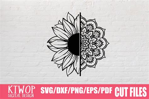 Free 312 Half Flower Mandala Svg Svg Png Eps Dxf File Best Free Svg