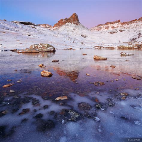 Ice Lakes Icy Dawn San Juan Mountains Colorado Mountain