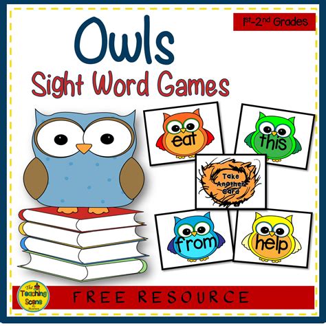 Owls First And Second Grade Sight Word Games Sight Word Games Sight