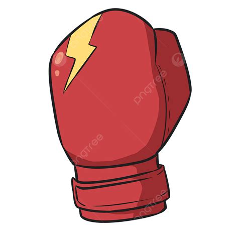 Red Boxing Gloves Clipart Transparent Background Red Cartoon Boxing