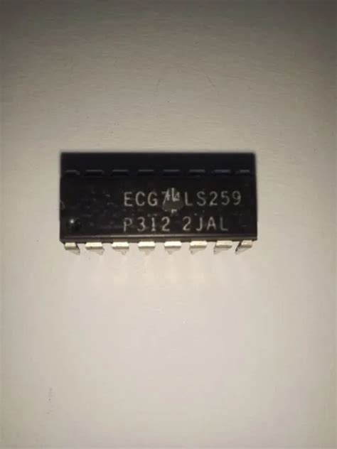 Ecg74ls259 Ecg Original Semiconductor 8 Bit Latch Vintage Ic Chip 10