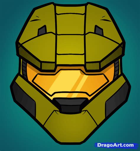 How To Draw Master Chief Easy Halo Halo Drawings Halo Master Chief