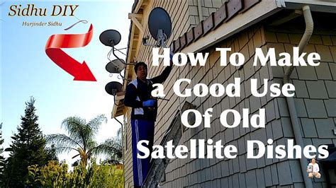 Neighbor put an old direct tv satellite dish curbside for the garbage pick up and w/in 20 minutes someone made off with their new treasure. How To Make a Good Use Of Old Satellite Dish - YouTube