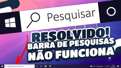 Resolvido Barra De Pesquisa Do Windows N O Funciona Veja Como