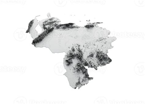 Venezuela Map Venezuela Flag Shaded Relief Color Height Map 3d