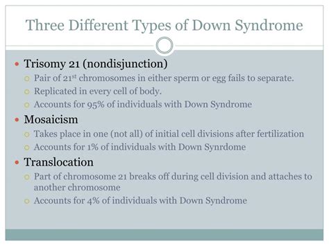 Nondisjunction Down Syndrome