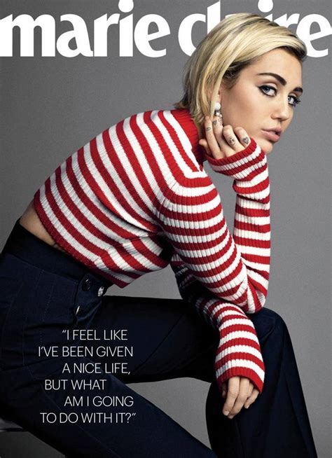 Miley Cyrus Marie Claire Us September 2015