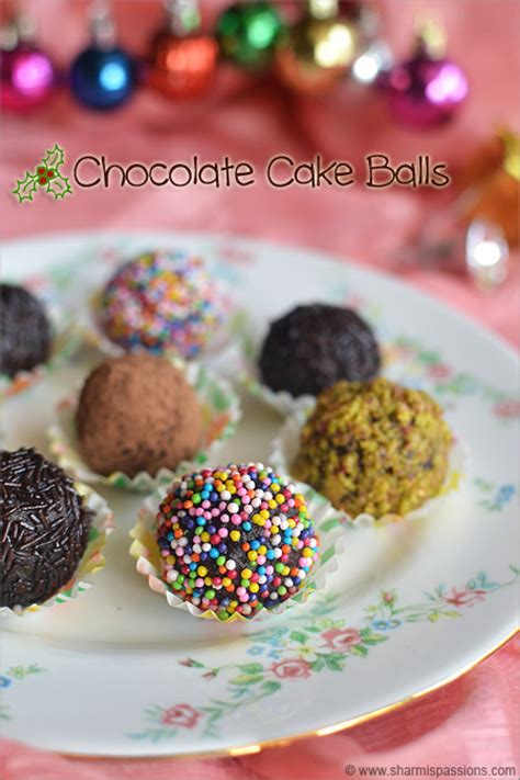 Cake Balls Recipewith Chocolate Easy Eggless Christmas Recipes
