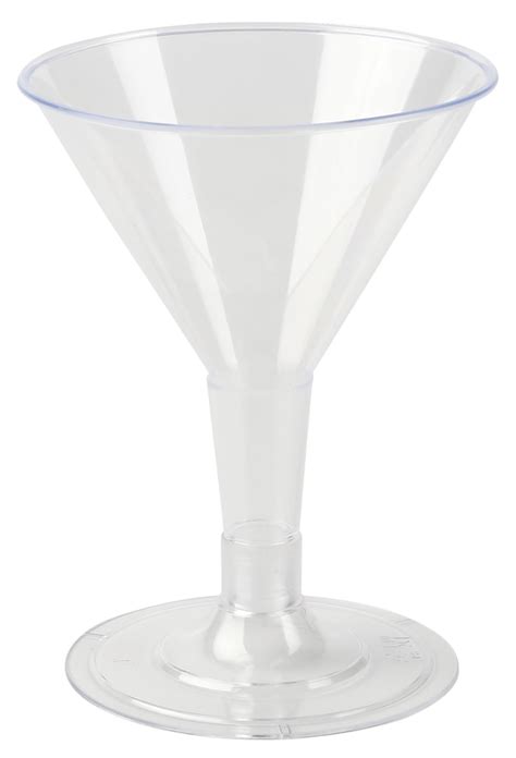 Kaya Collection Plastic Clear Martini Glasses 2oz Mini Disposable Cocktail Cups 192 Glasses