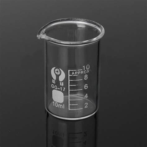 10ml Laboratory Borosilicate Glass Beaker Pk 10