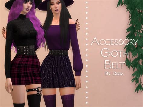 The Sims Resource Accessory Goth Belt